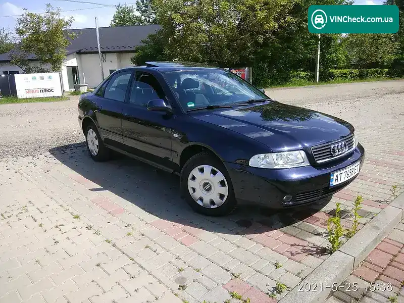 Audi A4 1999, фото з оголошення, VIN WAUZZZ8DZXA290339