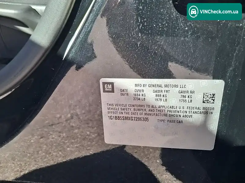 Chevrolet Cruze 2016, фото з оголошення 1 з 8, VIN 1G1BB5SMXG7286305