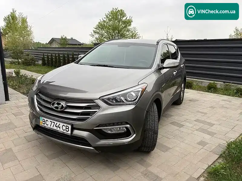 Hyundai Santa FE 2017, фото з оголошення 2 з 16, VIN 5NMZU3LB6HH038533