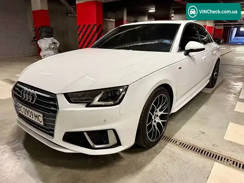 Audi A4 2019, фото з оголошення 2 з 20, VIN WAUDNAF44KN018703