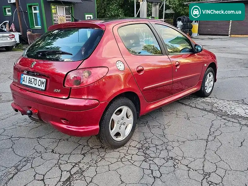Peugeot 206 2006, фото з оголошення 2 з 9, VIN VF32AKFUA47481432