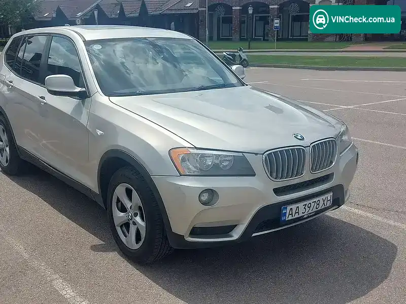 BMW X3 2011, фото з оголошення 1 з 14, VIN 5UXWX5C59BL715076