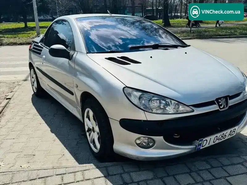 Peugeot 206 2000, фото з оголошення 2 з 12, VIN VF32DRFNF41281845
