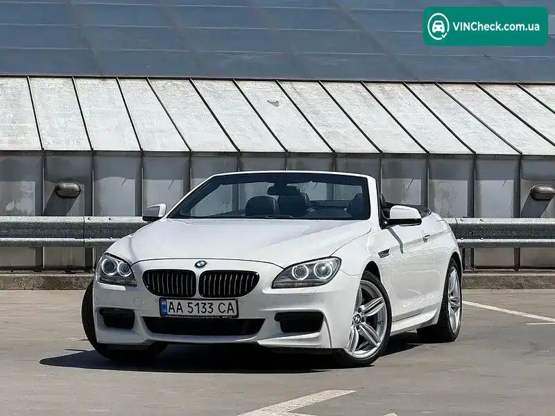 BMW 6 Series 2013, фото з оголошення 1 з 20, VIN WBALW7C54DDX58379