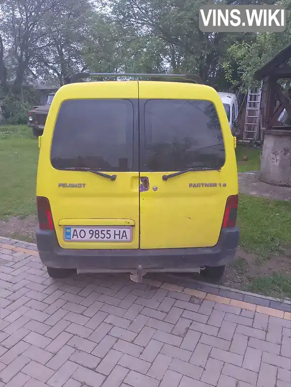 Peugeot Partner 1999, фото з оголошення 2 з 7, VIN VF35CWJZE60213472