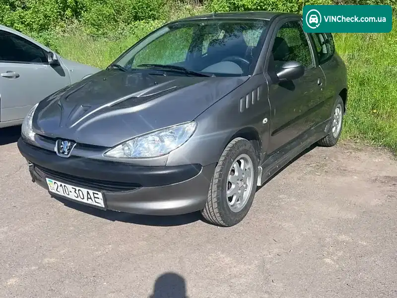 Peugeot 206 1999, фото з оголошення 2 з 19, VIN VF32CKFXF40513001