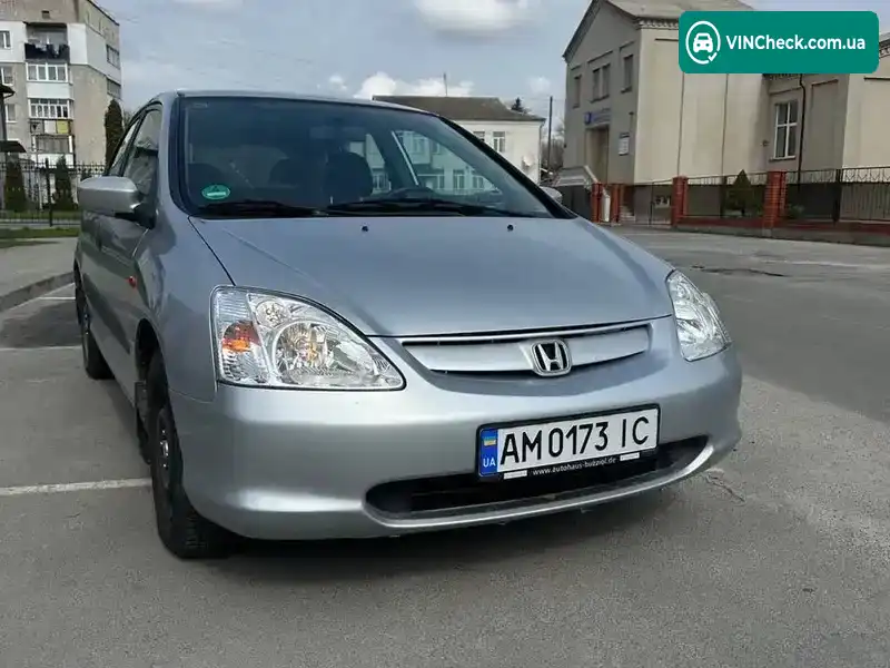 Honda Civic 2001, фото з оголошення 2 з 21, VIN SHHEU87401U015174