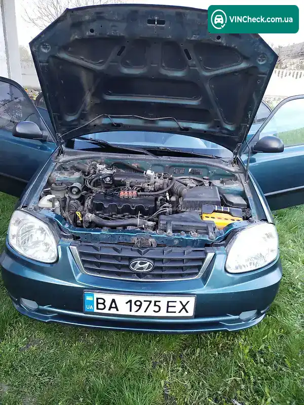 Hyundai Accent 2003, фото з оголошення 1 з 10, VIN KMHCG41GP4U520025