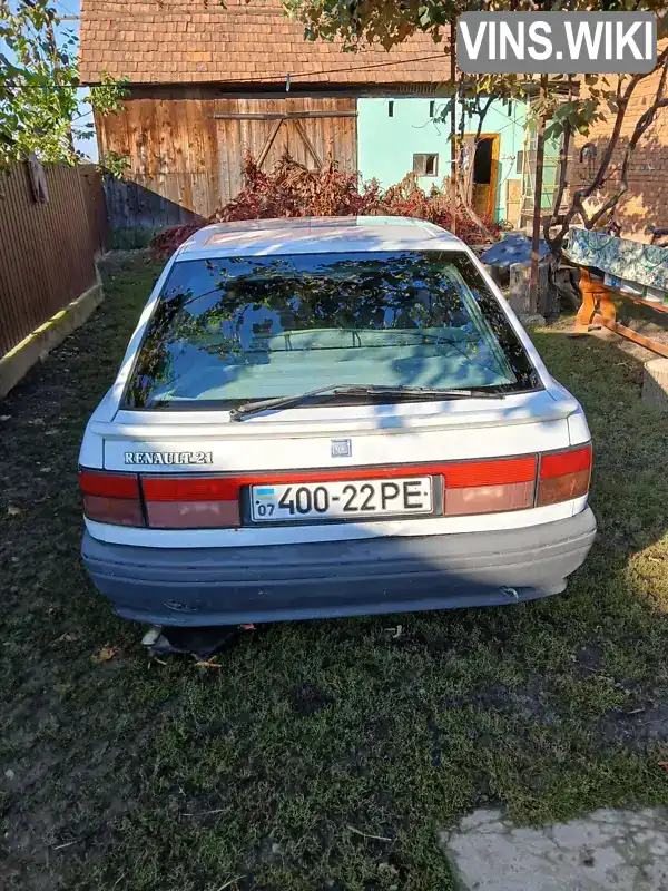 Renault 21 1990, фото з оголошення 2 з 16, VIN VF1B4820502146208