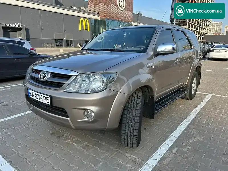 Toyota Fortuner 2007, фото з оголошення 1 з 21, VIN MHFYX59G808000734