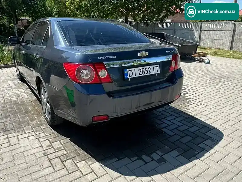 Chevrolet Epica 2007, фото з оголошення 2 з 7, VIN KL1LF69KE8B097643