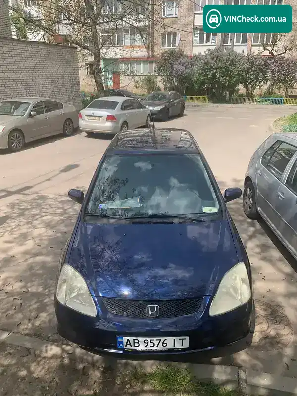 Honda Civic 2001, фото з оголошення 1 з 13, VIN SHHEU77401U020841