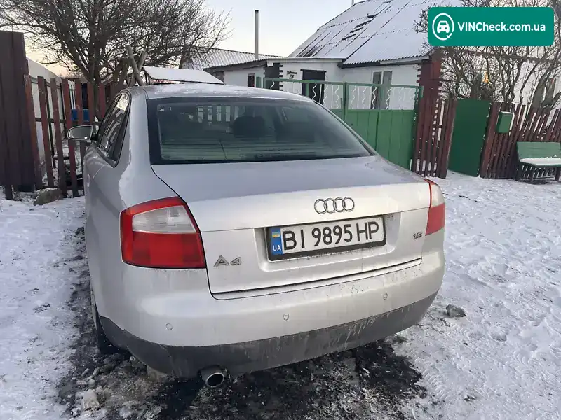 Audi A4 2002, фото з оголошення 2 з 11, VIN WAUZZZ8E73A135523