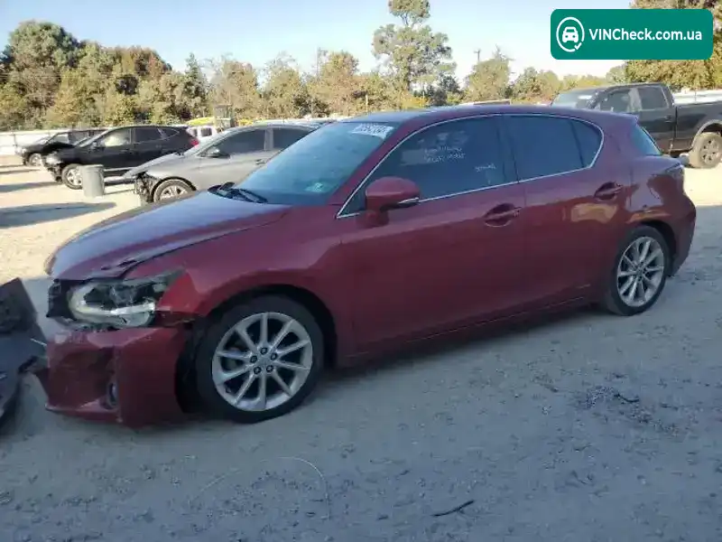 Lexus CT 2012, фото з оголошення 1 з 8, VIN JTHKD5BH1C2101424