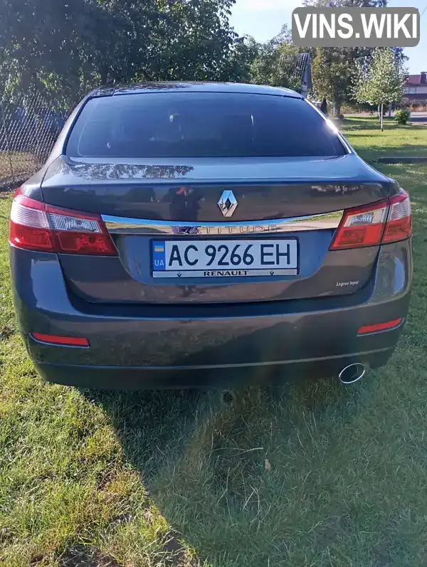 Renault Latitude 2011, фото з оголошення 1 з 21, VIN VF1LTF206UC244700