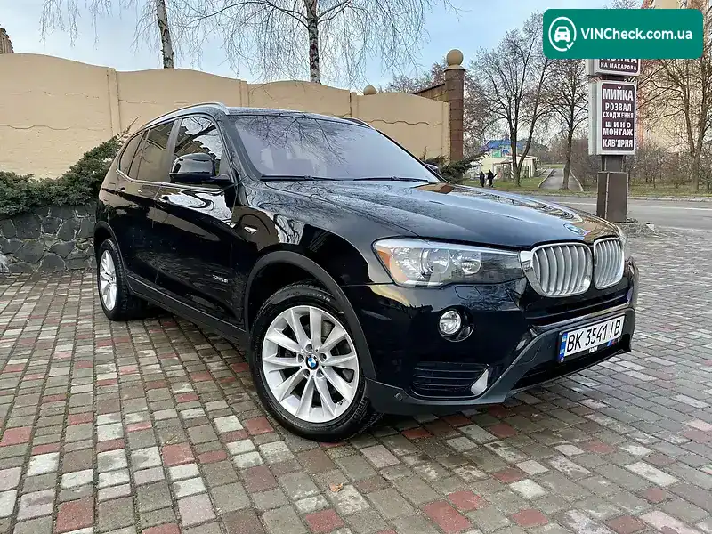 BMW X3 2016, фото з оголошення 2 з 20, VIN 5UXWX9C56G0D95217