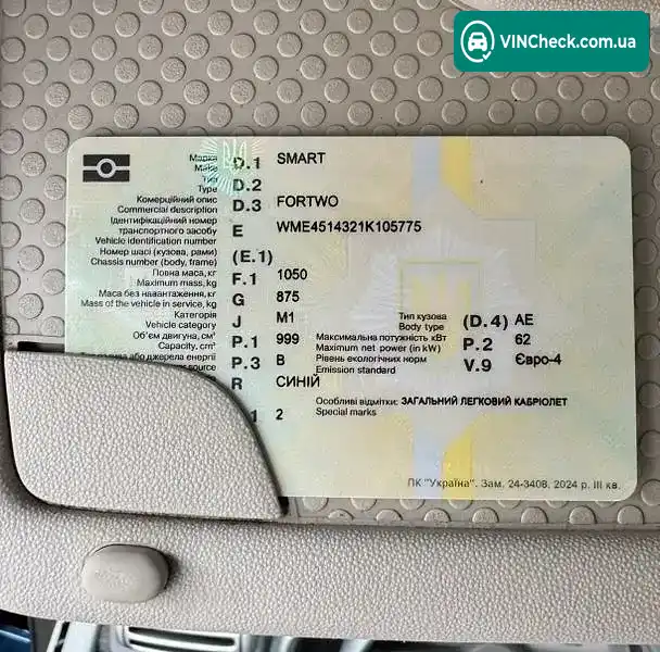 Smart Fortwo 2008, фото з оголошення 1 з 18, VIN WME4514321K105775