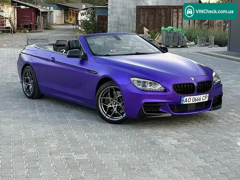 BMW 6 Series 2012, фото з оголошення 1 з 11, VIN WBALW7C59DDX58510