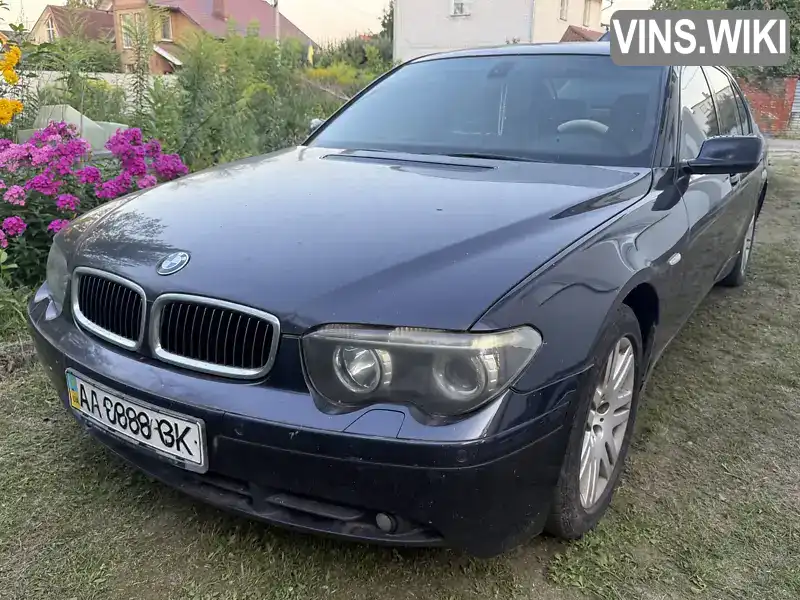 BMW 7 Series 2003, фото з оголошення 1 з 14, VIN WBAGN61050DP91312