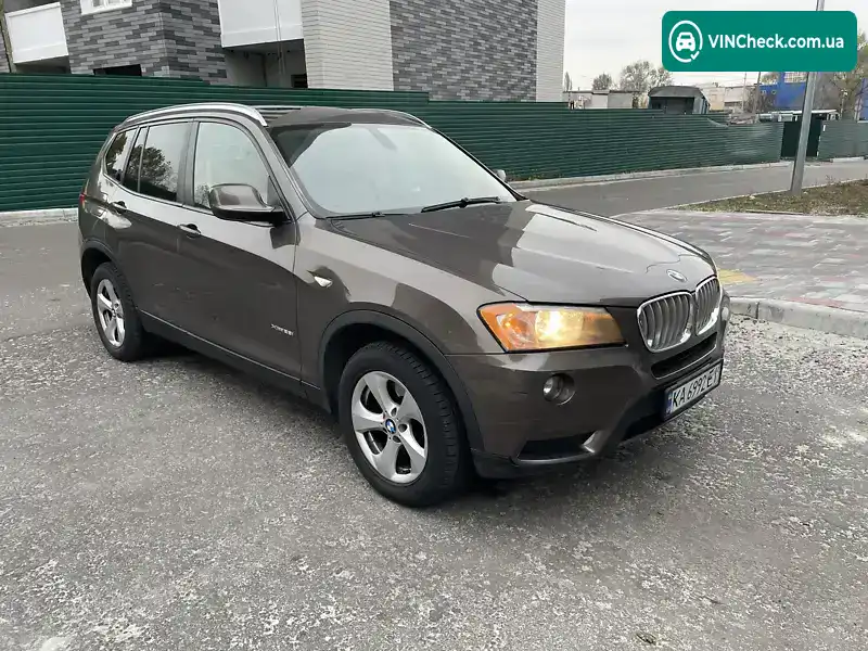 BMW X3 2011, фото з оголошення 1 з 17, VIN 5UXWX5C59BL714834