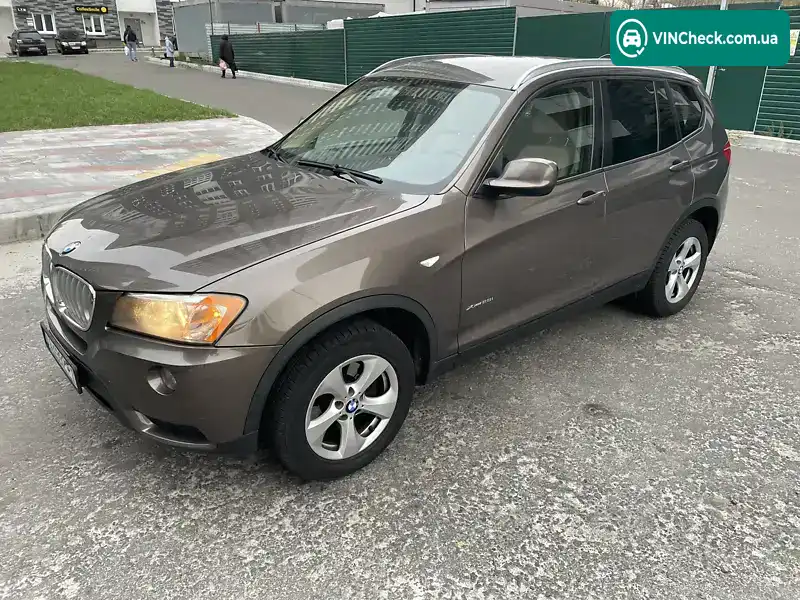 BMW X3 2011, фото з оголошення 2 з 17, VIN 5UXWX5C59BL714834