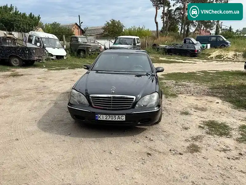 Mercedes-Benz S-Class 2002, фото з оголошення 1 з 20, VIN WDB2201841A320096