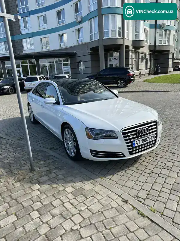 Audi A8 2013, фото з оголошення 1 з 21, VIN WAURGAFDXEN009556