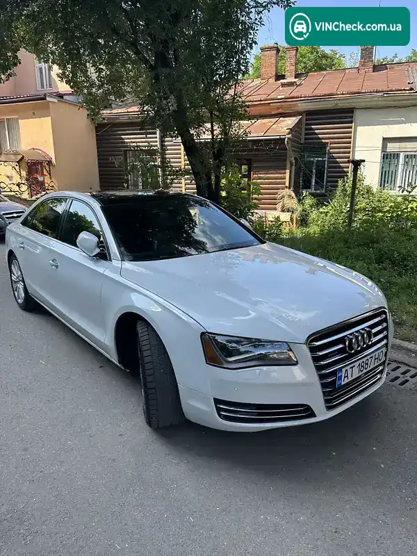 Audi A8 2013, фото з оголошення 2 з 21, VIN WAURGAFDXEN009556