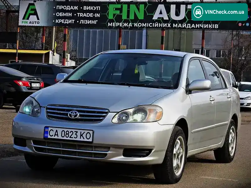 Toyota Corolla 2003, фото з оголошення 1 з 12, VIN 2T1BR38E54C172570