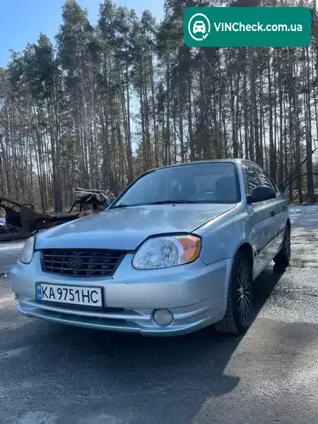 Hyundai Accent 2003, фото з оголошення 2 з 21, VIN KMHCG41GP3U461669