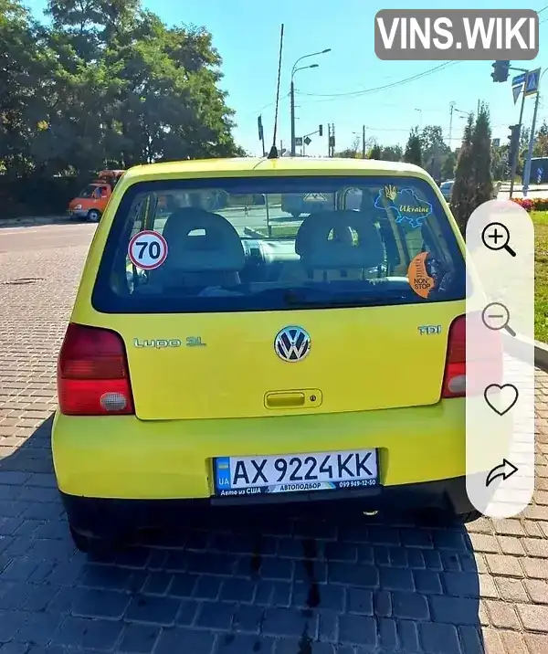 Volkswagen Lupo 2001, фото з оголошення 2 з 4, VIN WVWZZZ6EZ1W009162