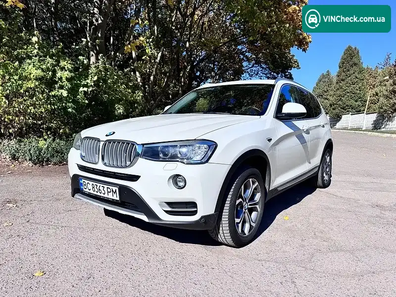 BMW X3 2016, фото з оголошення 1 з 20, VIN WBAWX310900L70818