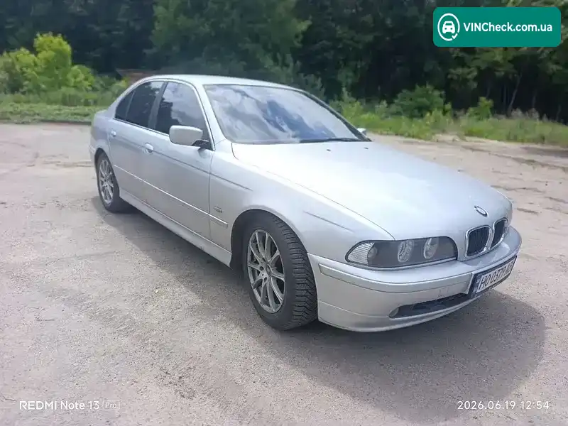BMW 5 Series 2002, фото з оголошення 1 з 19, VIN WBADL81070GX66379