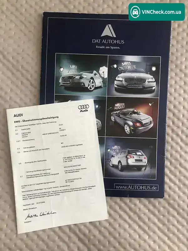 Audi A4 2006, фото з оголошення 2 з 20, VIN WAUZZZ8E06A271481
