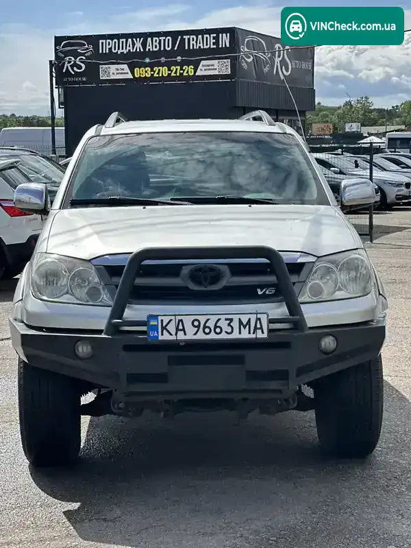 Toyota Fortuner 2007, фото з оголошення 2 з 21, VIN MHFYU59G877001150