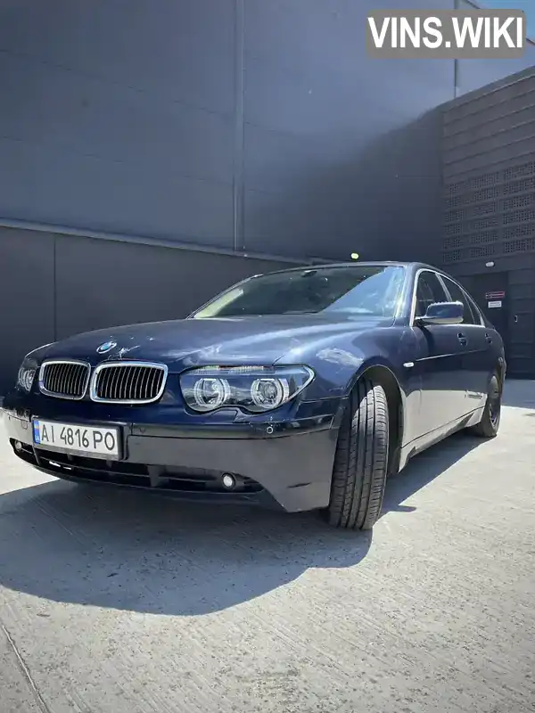 BMW 7 Series 2002, фото з оголошення 2 з 21, VIN WBAGM21060DR49099