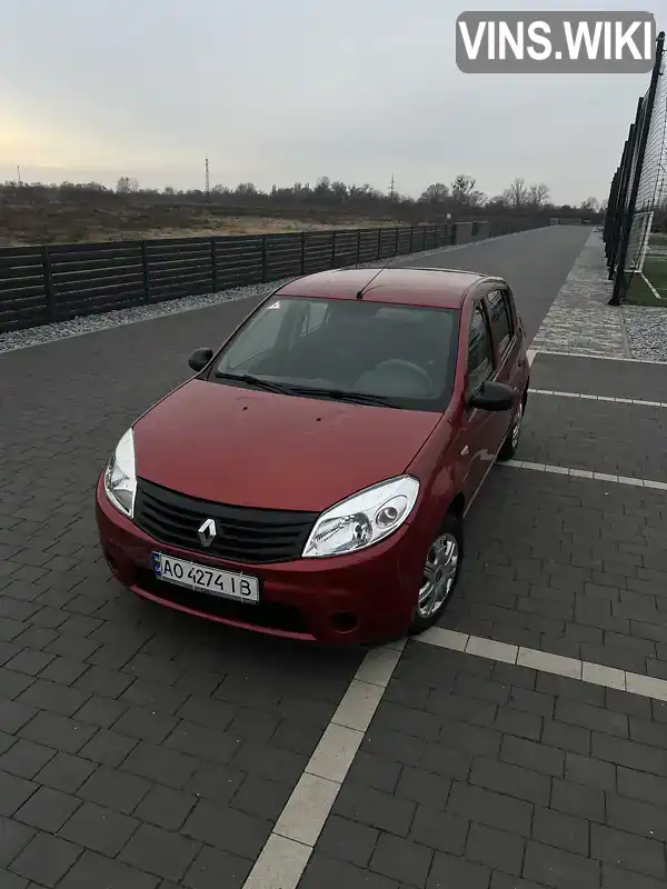 Renault Sandero 2009, фото з оголошення 1 з 11, VIN VF1BSR4AH42177736