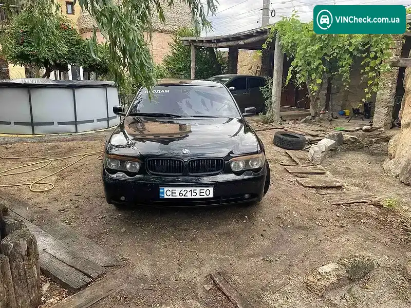 BMW 7 Series 2002, фото з оголошення 1 з 18, VIN WBAGL41020DL92321