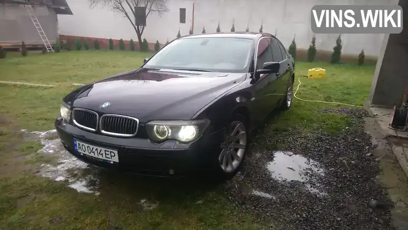 BMW 7 Series 2004, фото з оголошення 1 з 12, VIN WBAGM21010DR56266