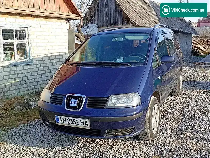 SEAT Alhambra 2001, фото з оголошення 1 з 10, VIN VSSZZZ7MZ2V506533