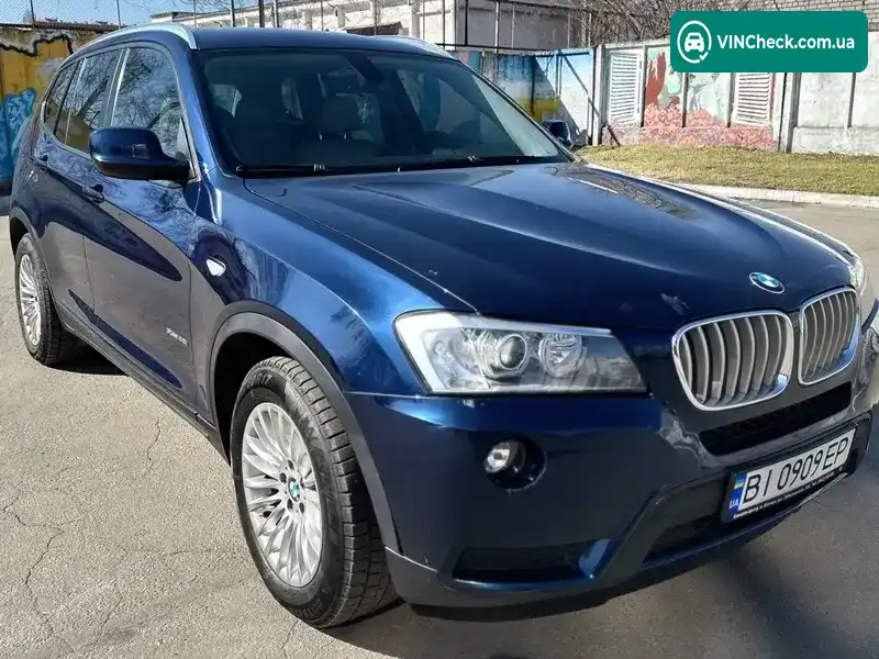 BMW X3 2012, фото з оголошення 1 з 21, VIN 5UXWX9C52D0A14491