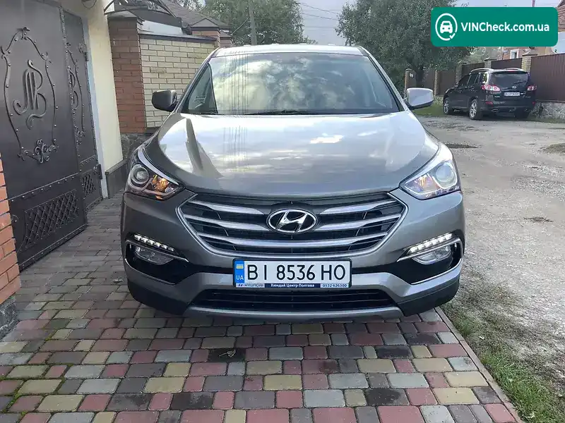 Hyundai Santa FE 2017, фото з оголошення 2 з 20, VIN 5NMZTDLB9JH092472