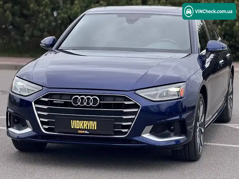 Audi A4 2020, фото з оголошення 1 з 15, VIN WAUABAF47MN002221