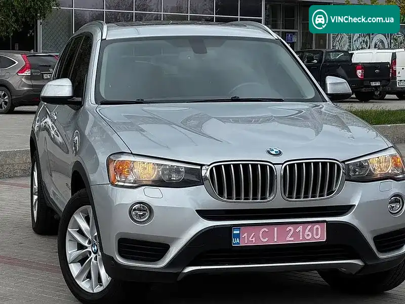 BMW X3 2017, фото з оголошення 2 з 20, VIN 5UXWZ7C39H0X40929
