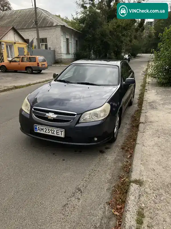 Chevrolet Epica 2007, фото з оголошення 1 з 13, VIN Y6DLF69KE8B090533