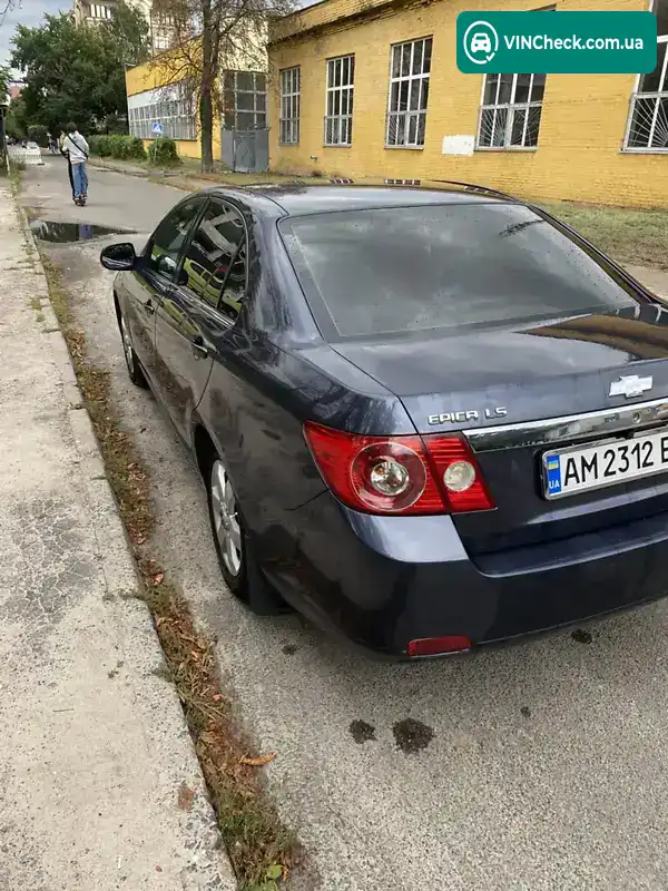 Chevrolet Epica 2007, фото з оголошення 2 з 13, VIN Y6DLF69KE8B090533