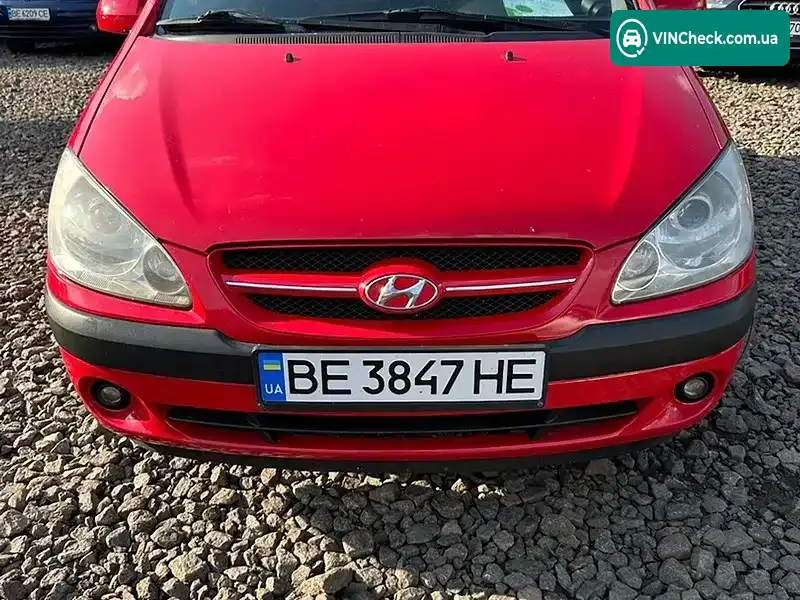 Hyundai Getz 2006, фото з оголошення 2 з 10, VIN KMHBT51BP6U620146