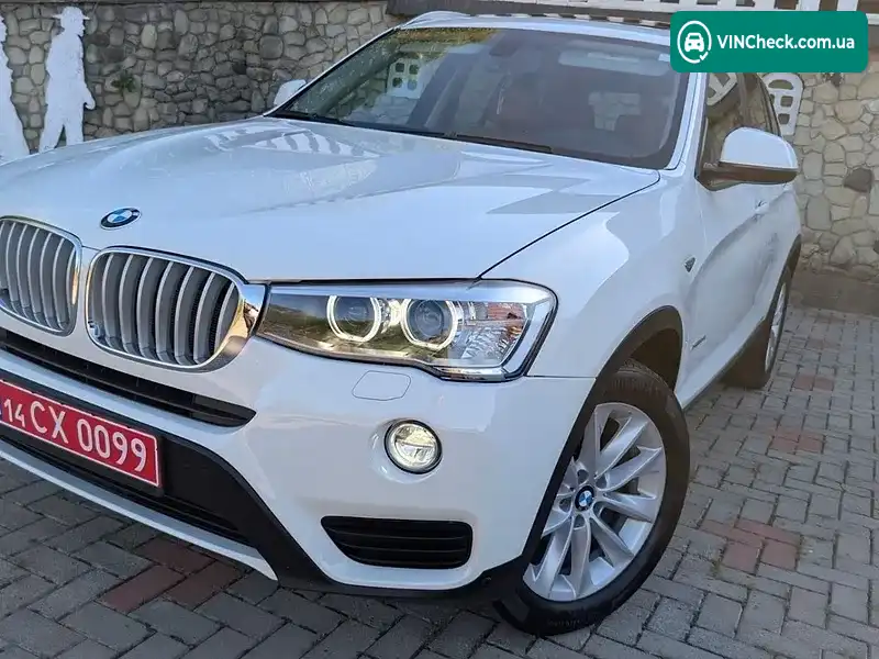 BMW X3 2014, фото з оголошення 2 з 20, VIN 5UXWX9C54F0D45494