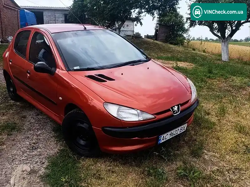 Peugeot 206 2000, фото з оголошення 2 з 16, VIN VF32AWJYF41223470