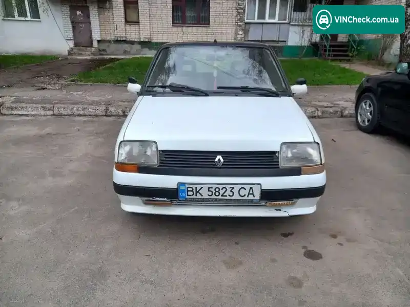 Renault 5 1987, фото з оголошення 2 з 6, VIN VF1C40H0400936952